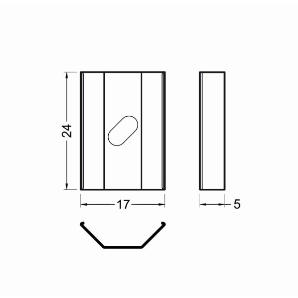 Support de montage Type U6 souple profilé (x2)