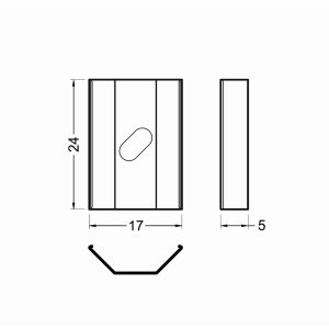 Support de montage Type U6 souple profilé (x2)