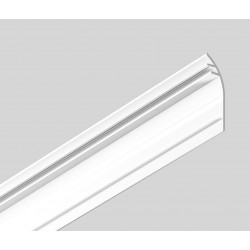 Couvercle Profile LED Plinthe10 Alu Blanc 1000mm