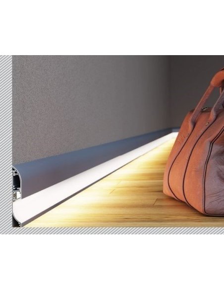 Profile LED Plinthe Blanc 2000mm