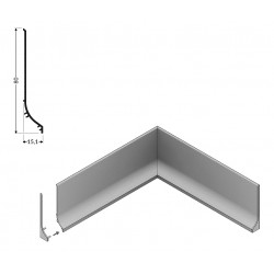 Terminaison Profile LED Plinthe_Base Blanc