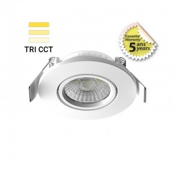 Spot LED CCT BBC 6W 2700/3000/4000K Gradable Inclinable 30° GARANTIE 5 ANS