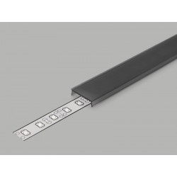 Diffuseur Profilé LED Clip Type C3 - Noir - 1000mm