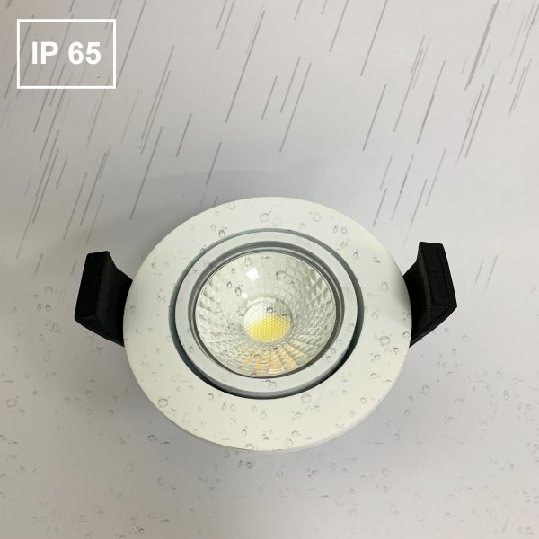 LED DIM 5W COB SPOT Orientable BBC Plafond CCT Ø75mm IP65