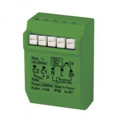 Micromodule Télérupteur 10A Temporisable Radio - Encastré