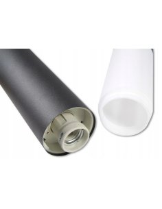 Potelet Cylindrique E27 Noir IP44 65cm 2