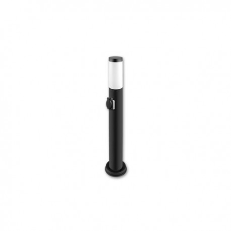 Potelet Cylindrique E27 Noir IP44 65cm