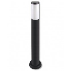 Potelet Cylindrique E27 Noir IP44 45cm