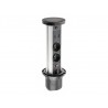 Boîte Extension Bureau Encastrée Rond Ø100 Noir 2 prises + USB A+C + induction 10W