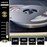 Bande LED COB 384Led/m 9W/m 5/7mm 24V IP67 6000°K