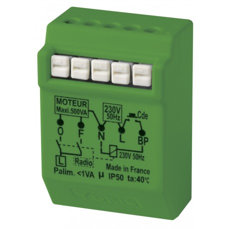 Micromodule volet roulant encastré radio power