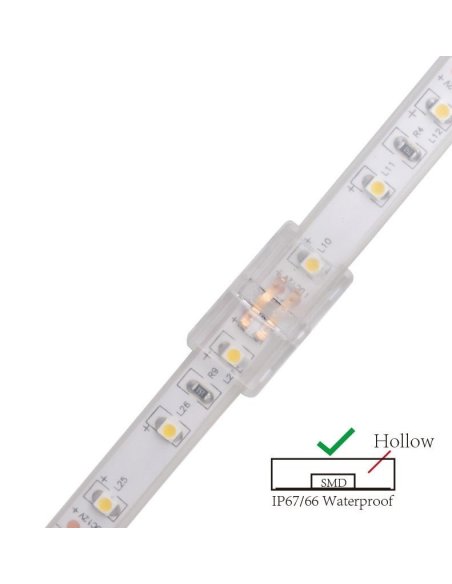 Connecteur CLIPO Bande-Bande 8/10mm 2 Pins IP67