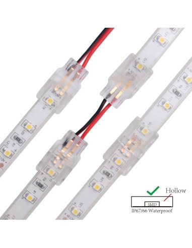 Connecteur CLIPO Bande-Bande 8/10mm 2 Pins IP67