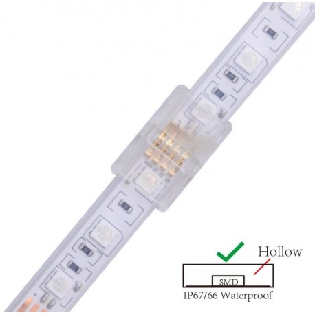 Connecteur CLIPO Bande-Bande 10/12mm 4 Pins IP67