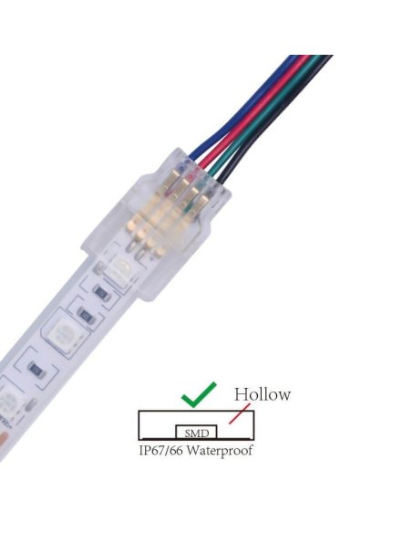 Connecteur CLIPO Câble-Bande 10/12mm 4 Pins IP67
