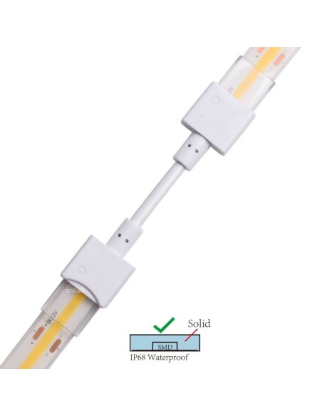 Connecteur CLIPO Câble Liaison 200mm Bande-Bande 10/12mm HD 2 Pins IP68