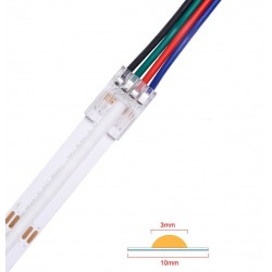 Connecteur CLIPO COB Câble 150mm-Bande 10mm HD 4 Pins IP20