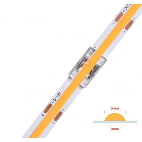 Connecteur CLIPO COB Bande-Bande 8mm HD 2 Pins IP20