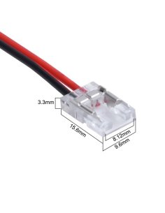 Connecteur CLIPO COB Câble 150mm-Bande 8mm HD 2 Pins IP20 2