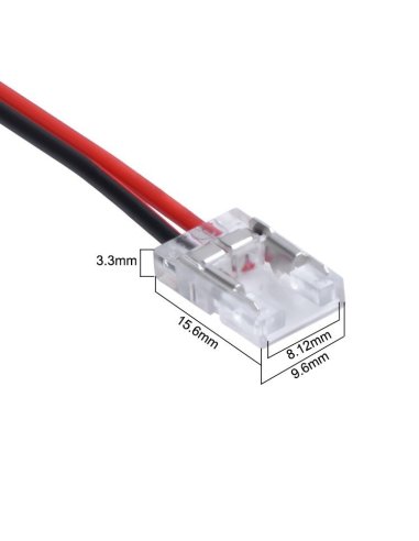 Connecteur CLIPO COB Câble 150mm-Bande 8mm HD 2 Pins IP20