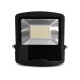 PROJECTEUR LED Plat Noir 230 V 100 WATT IP 65 4000°K Garantie 5 Ans