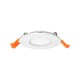 Plafonnier LED BLANC Ø 90 ROND 3 Watt 3000°K Garantie 5 Ans