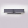 Applique murale LED 2 x 6W double Orientable - IP54 - Noir - 3000°K