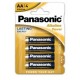 4 Piles Alcaines Panasonic AA LR06 1,5V (Blister)