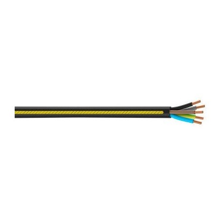 Câble Electrique 5 G 1,5mm² u1000r2v L50m Noir