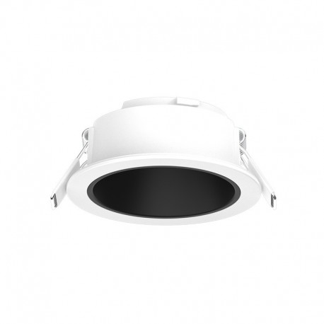 Collerette Basse Luminance Rond/Rond Blanc/Noir Pour Spot ÉCLAT II