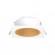 Collerette Basse Luminance Carrée/Rond Blanc/Doré Pour Spot ÉCLAT II
