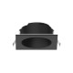 Collerette Basse Luminance Carrée/Rond Noir/Noir Pour Spot ÉCLAT II