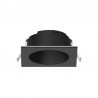 Collerette Basse Luminance Carrée/Rond Noir/Noir Pour Spot ÉCLAT II