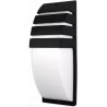 Applique murale verticale E27 Noire IP54