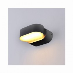 Applique murale LED 6W Orientable - IP54 - Noir - 3000°K