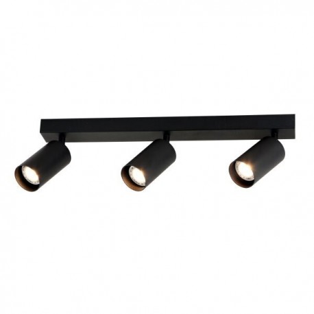 Support de Spot Orientable GU10 x 3 Noir