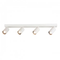 Support de Spot Orientable GU10 x 4 Blanc