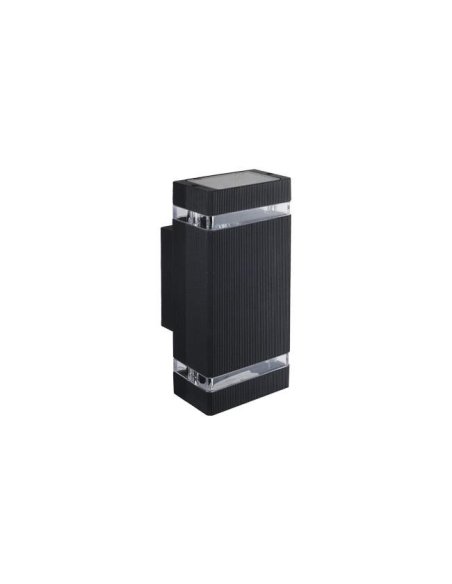 Applique murale Gris Anthracite Double GU10 Rectangle IP65