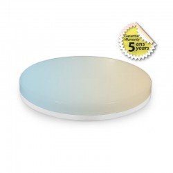 Plafonnier LED rond 220mm 230V 15W CCT 5Ans