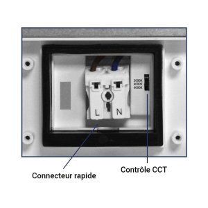 Plafonnier LED rond 220mm 230V 15W CCT 5Ans