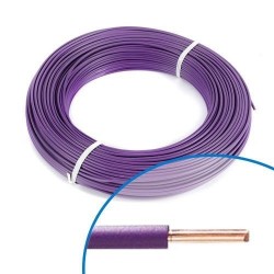 Câble Electrique 1 x 1,5mm² L100m Violet
