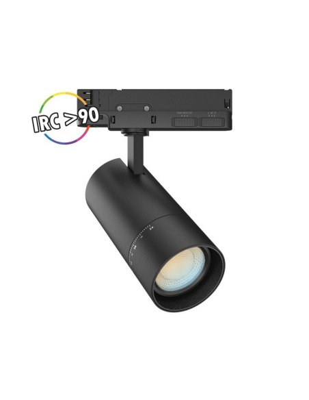 Spot LED sur Rail Noir 10/15/20W CCT Angle ajustable