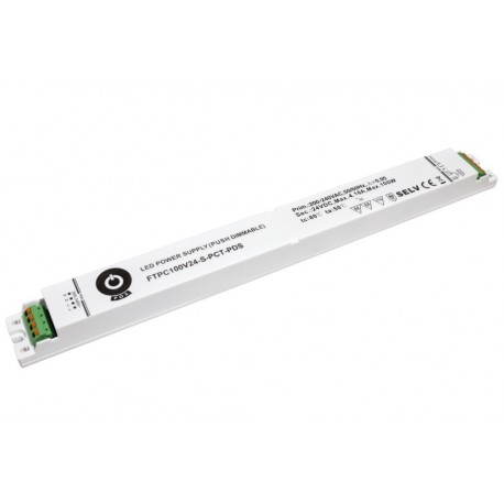 Alimentation LED 24V - 100W DC UltraSlim PUSH DIM IP20