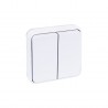 OXXO Double Va-et-vient Blanc 10A IP55