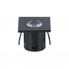Spot encastré Carré Noir 45x45mm 1W 3000°K