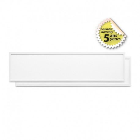 Plafonnier LED Blanc Backlit 1195 x 295 36W 4000°K - DALI/PUSH - Garantie 5 Ans - Pack de 2