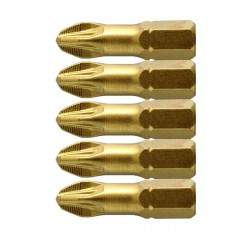 Embout PZ3 , 25 mm en acier s2, ( 5 pcs par Blister ) 