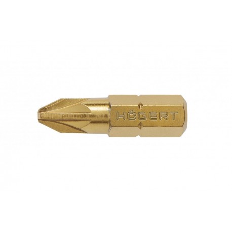 Embout PZ2 , 25 mm en acier s2, ( 5 pcs par Blister ) 