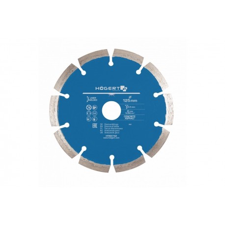 Disque diamant Laser segmenté - Ø125 x 22,2 mm