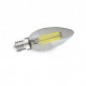 Ampoule LED 4 WATT Filament Flamme E14 4000°K Blister x 3 - Fin de série - Ni repris Ni échangé